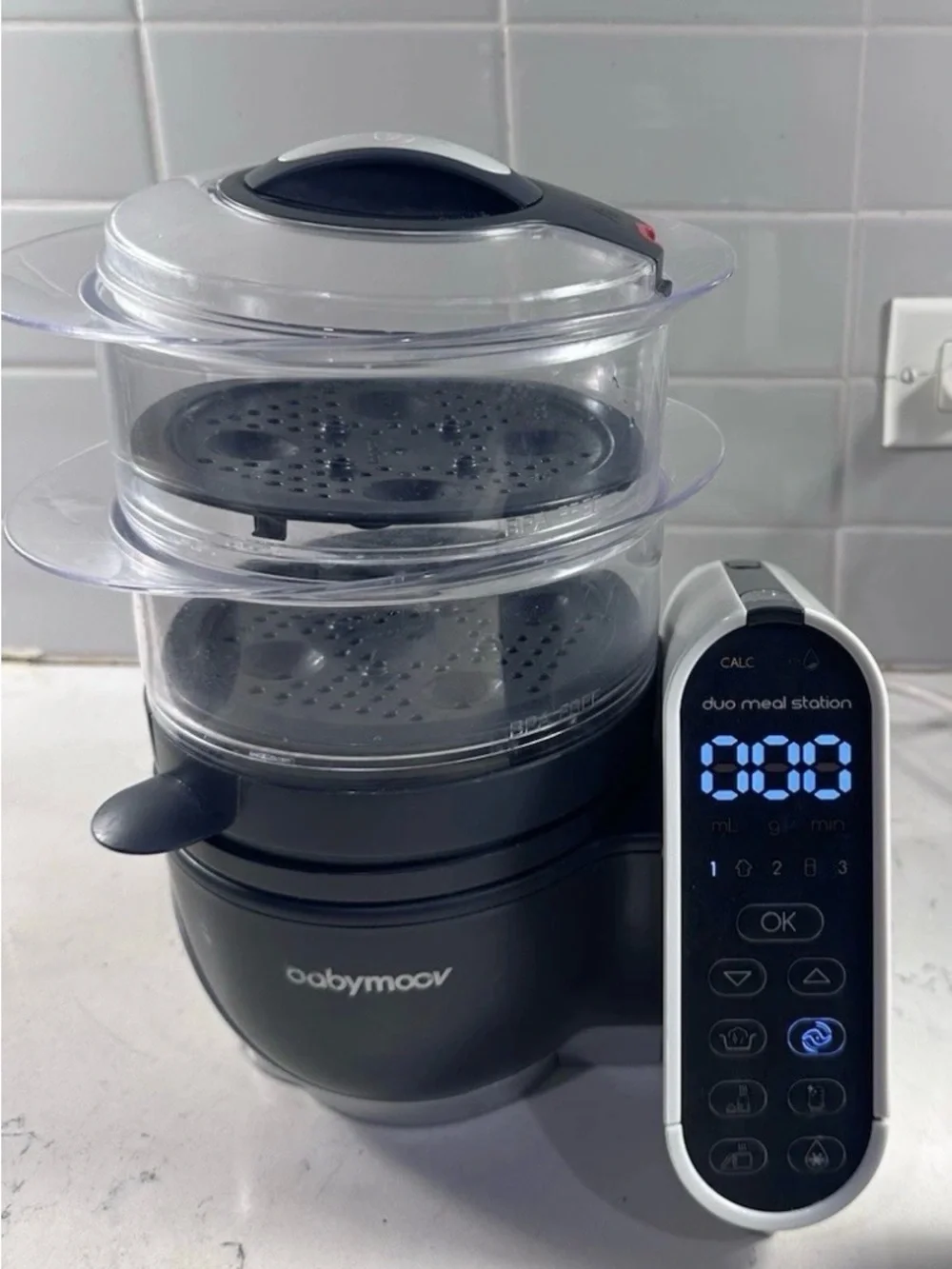 Babymoov NutriBaby+ Blender & Steamer Meal Station BPA-Free Timer A001125